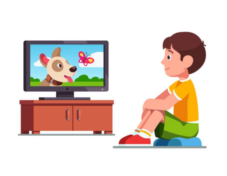 445 Child Watching Tv Illustrations &amp; Clip Art - iStock